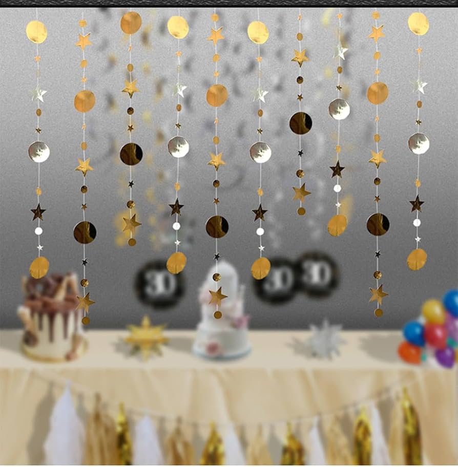 Amazon.co.jp: ガーランド ペーパーガーランド BetterJonny 4本入 丸形