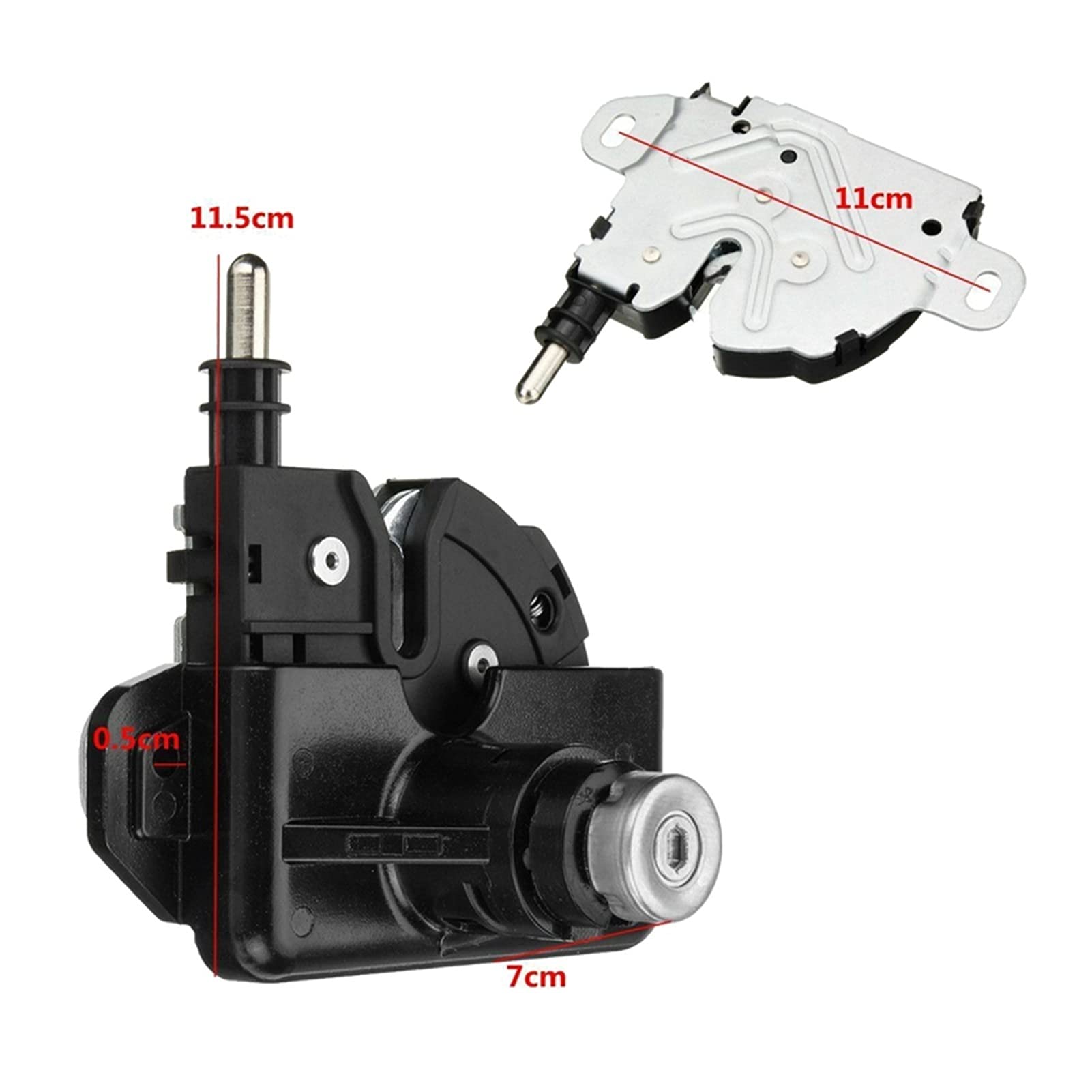 Kompletny zestaw zamka i zatrzasku maski maski z 2 kluczami, do Forda, Transita MK7 2006-2011 Cylinder zamka drzwi