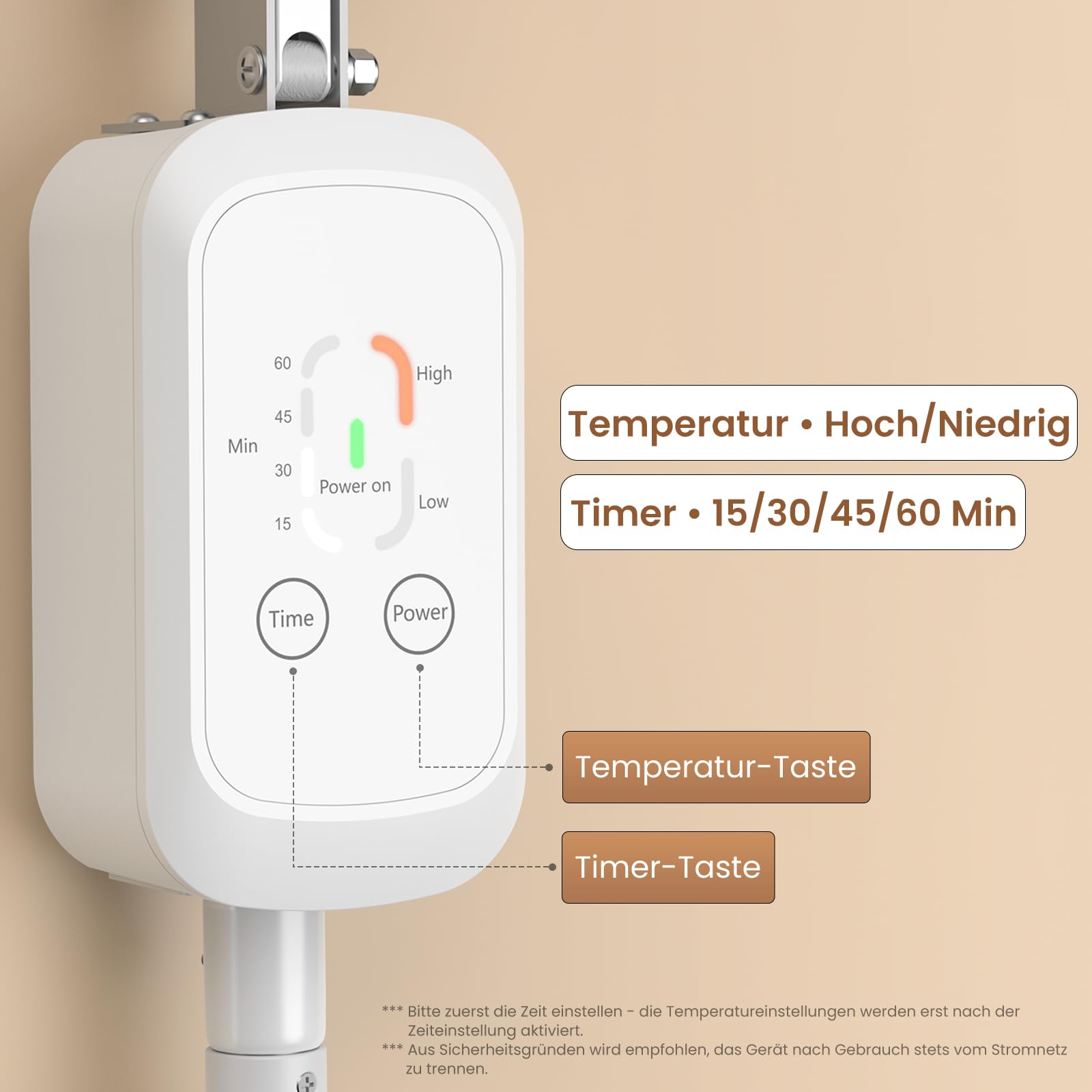 YUNCHI Lámpara infrarroja TDP de 300 W con soporte, lámpara de luz roja con 4 ajustes de temporizador, lámpara de calor infrarroja de pie para calidez específica y comodidad de vida