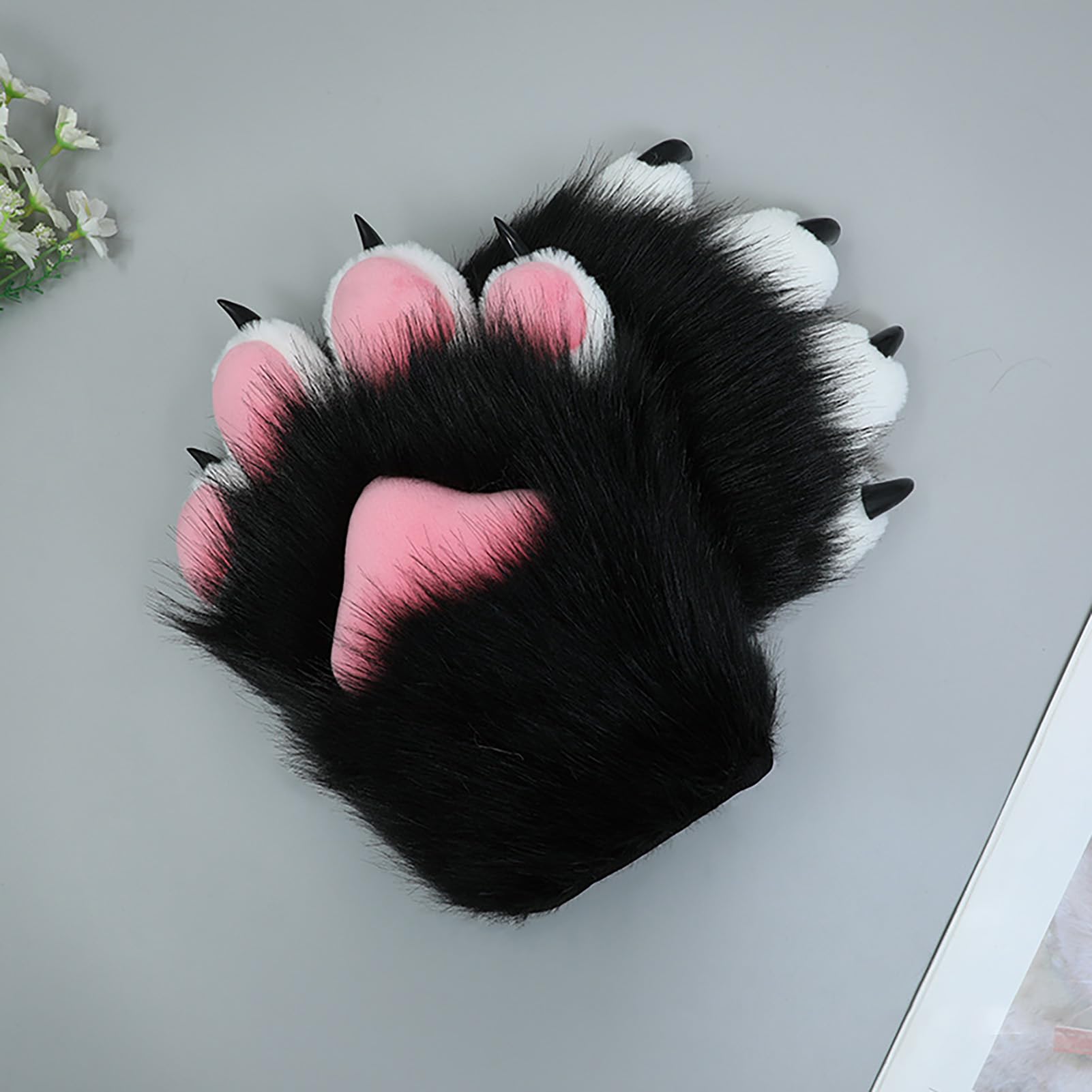 Belupai Urocze zwierzę rękawiczka Kot Wilk Pies łapa Pazury Furry Wilk Zimowy Fursuit Akcesoria dla Dorosłych Rekwizyty do Cosplay