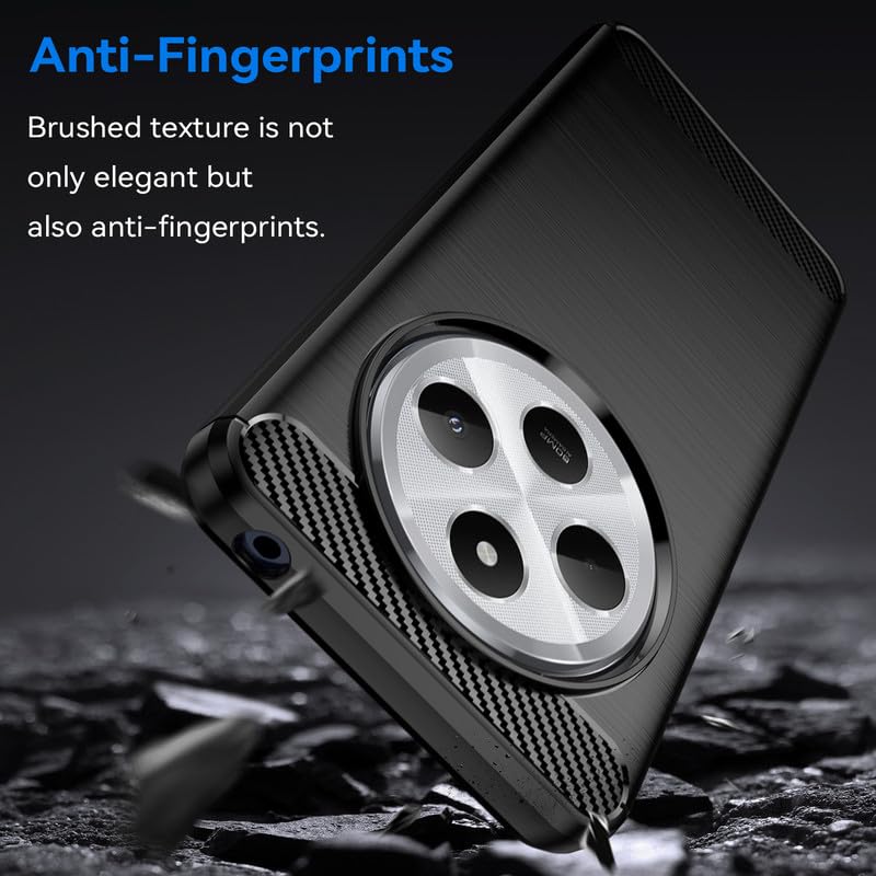 Image of Basic Case for Mi Redmi A4 5G / Redmi 14C 5G / Poco C75 5G / M7 5G (Carbon Fibre Black)