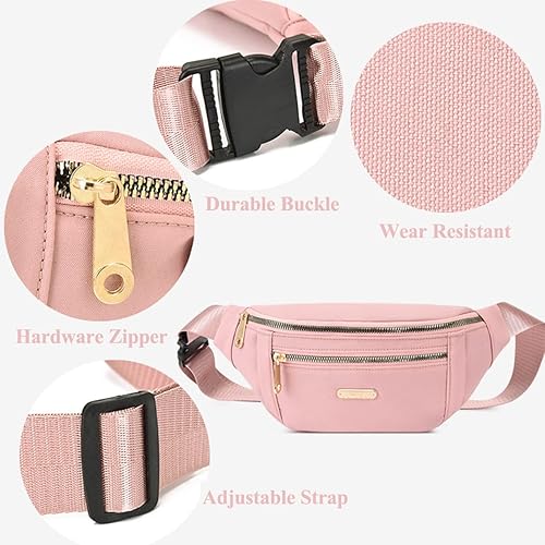 Miniatura 6 de Riñonera casual para mujer, resistente al agua, riñonera para correr, viajes, caminar, senderismo, Azul  Patchwork, talla única