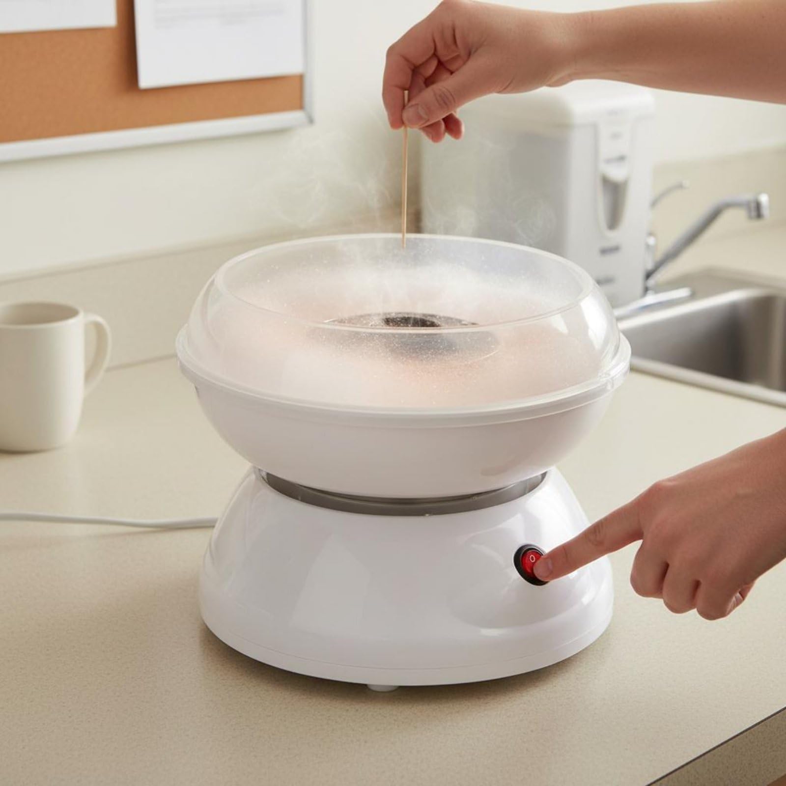 Easy to Use Cotton Candy Appliance Great Gift Home Cott | Easy to Use Cotton Candy Appliance Great Gift Home Machine DIY Sugar Twister for Children Parties Blue 110V Us-image-18