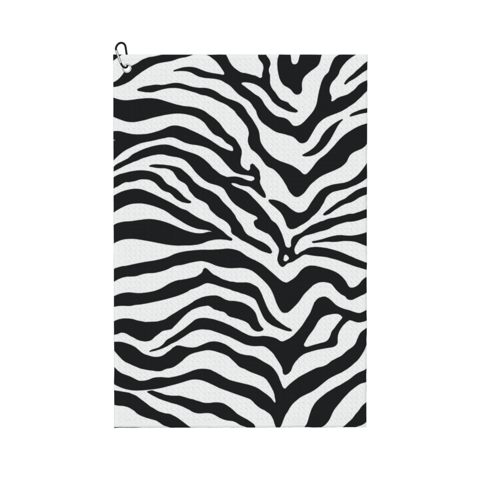 Hnnkloy Zebras Print, 16x24 in Portable Waffle Golf Towels with Carabiner Clip for Golf Bag
