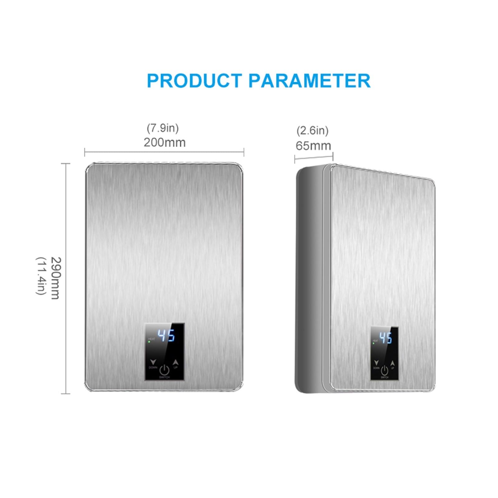 Scaldabagno Elettrico Istantaneo Doccia Rubinetto Del Bagno Riscaldatore Di Acqua Calda 6000W Display Digitale For Hotel Cottage Campagna Veloce E Comodo