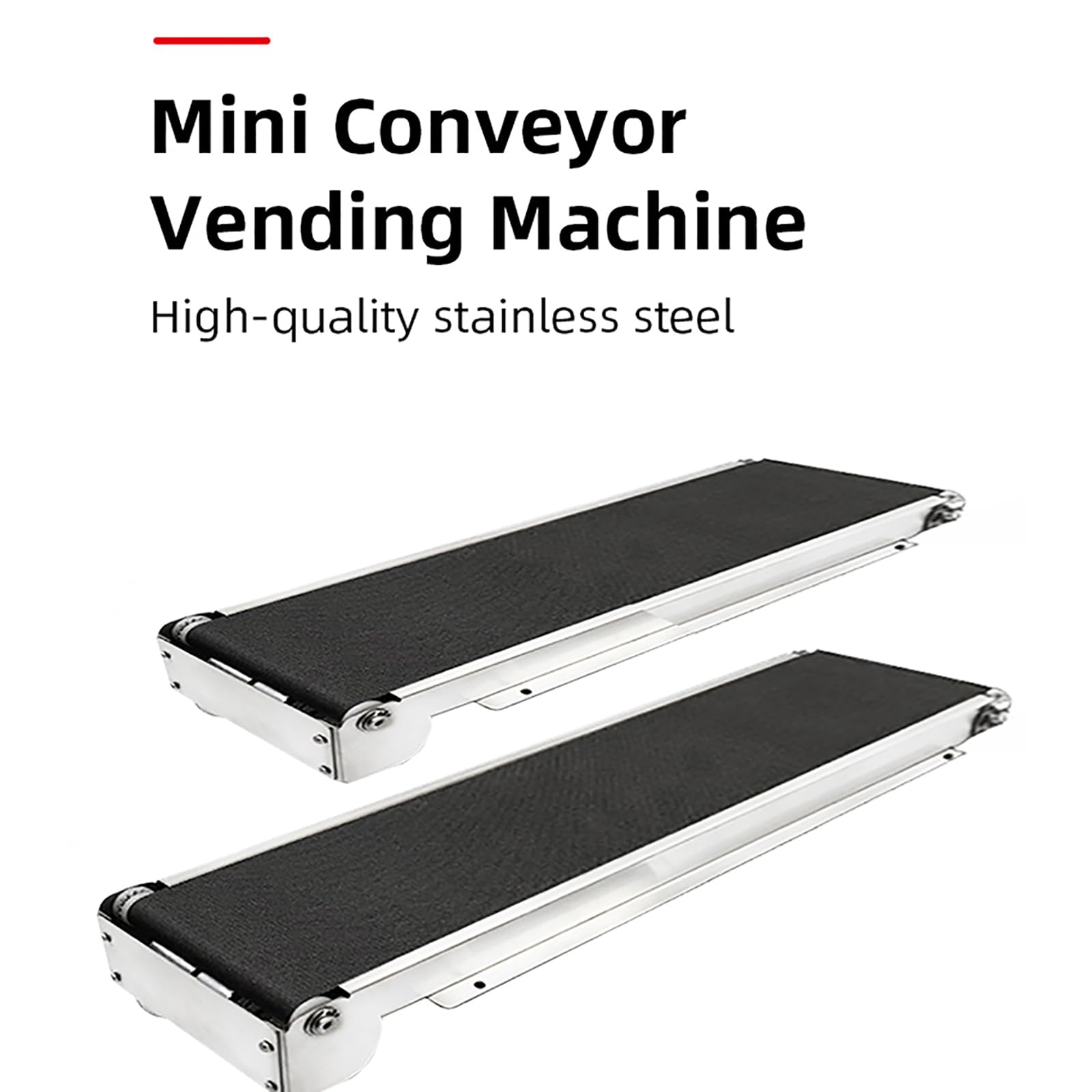 Cinta Transportadora De Escritorio, Pasillo con Rieles para Máquina Expendedora De 460 Mm X 85 Mm, Carga De 3,5 a 5 Kg (con Adaptador Y Junta De Conversión), Mejora La Eficiencia del Trabajo