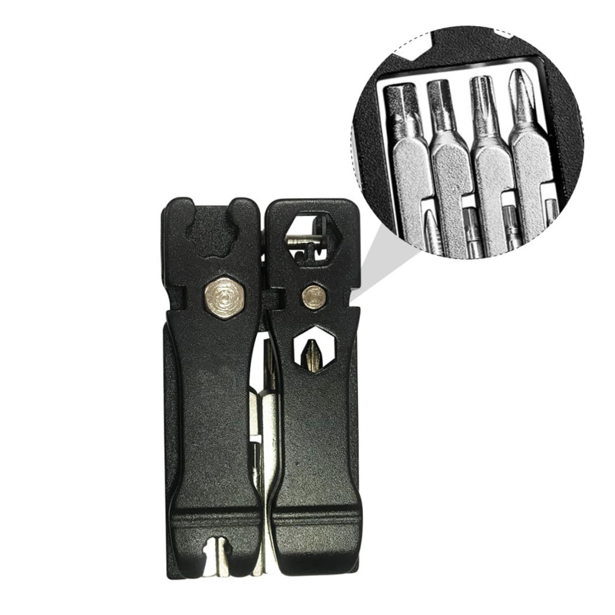 ifundom 2 Pezzi Strumento Riparazione per Biciclette Kit Portatile con Chiave e Cacciavite Design in Carbonio Accessori per Manutenzione Bici Corsa