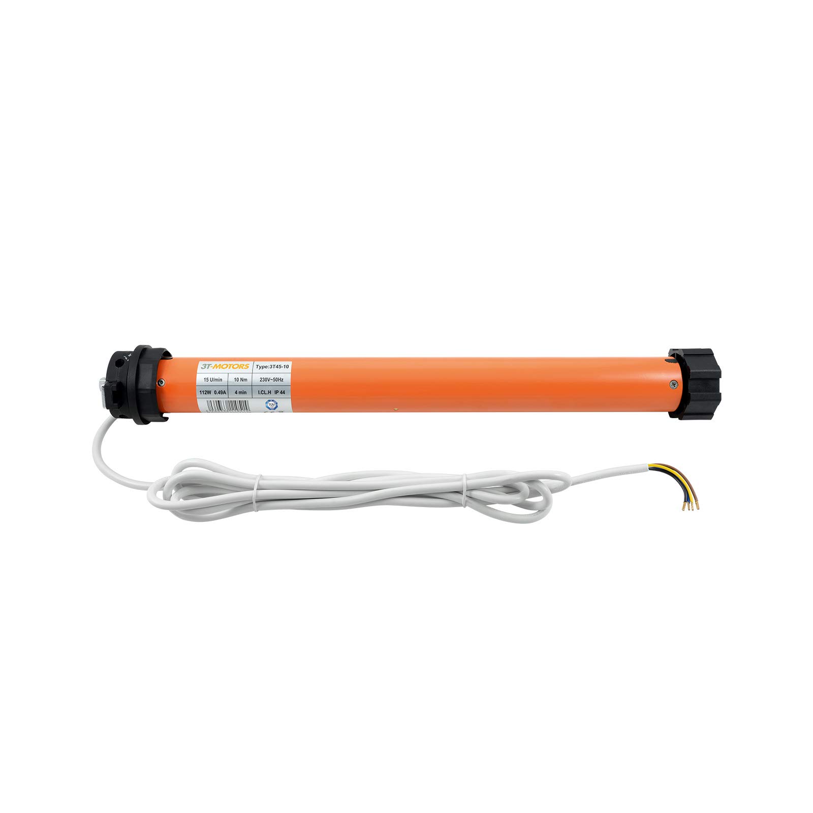 3T-MOTORS Rollladenmotor 3T45-10 (Zugkraft 10 Nm/25 kg) für 60 mm 8kant Rollladenwelle (SW60), mit mechanischen Endschaltern, einfache Montage mit Zubehör, Rollladenantrieb