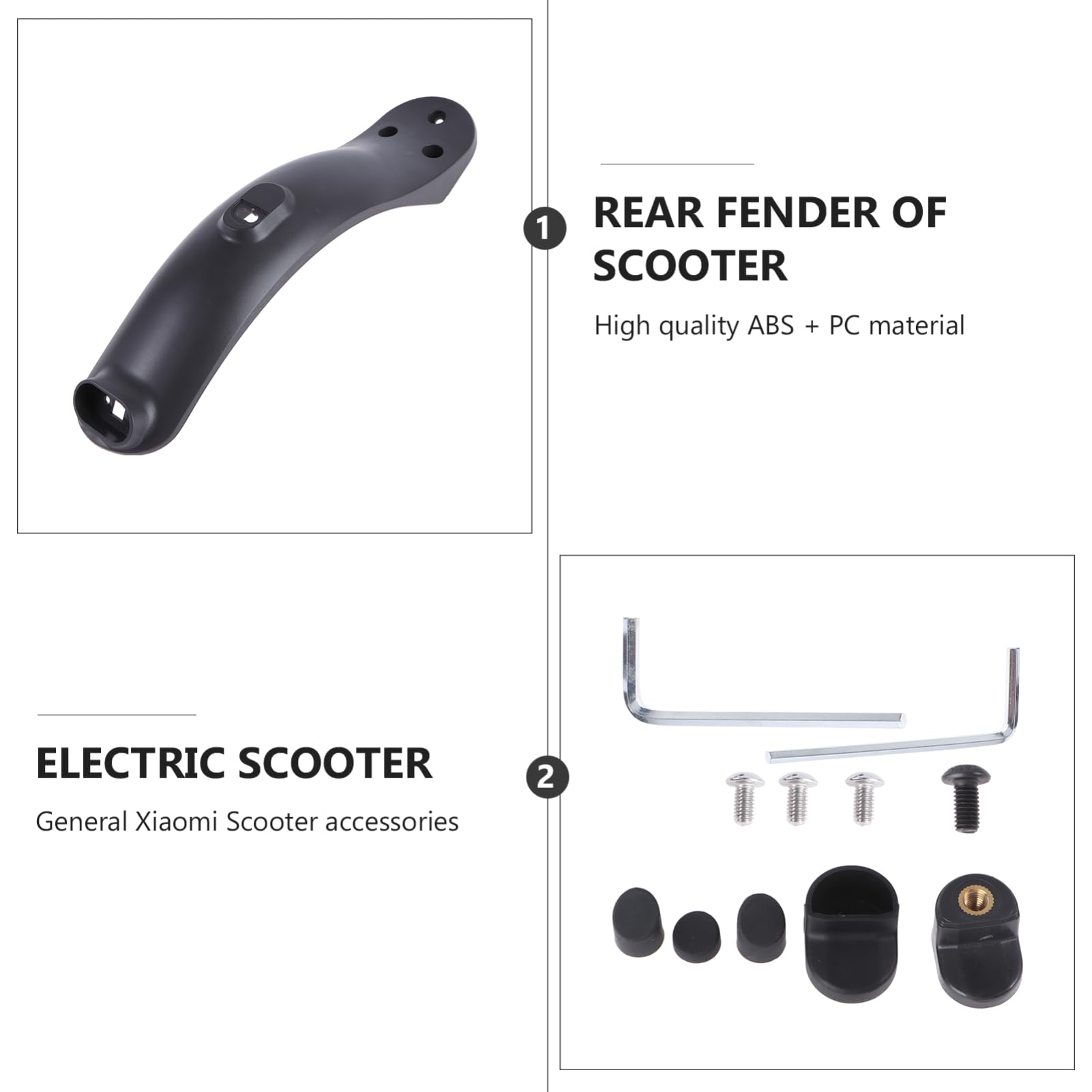 TOYANDONA Garde Boue Arrière pour Trottinette Électrique Accessoire de Remplacement Aux UV Facile à Installer Design Renforcé Parfait pour Conduite Sécurisée sous la Pluie