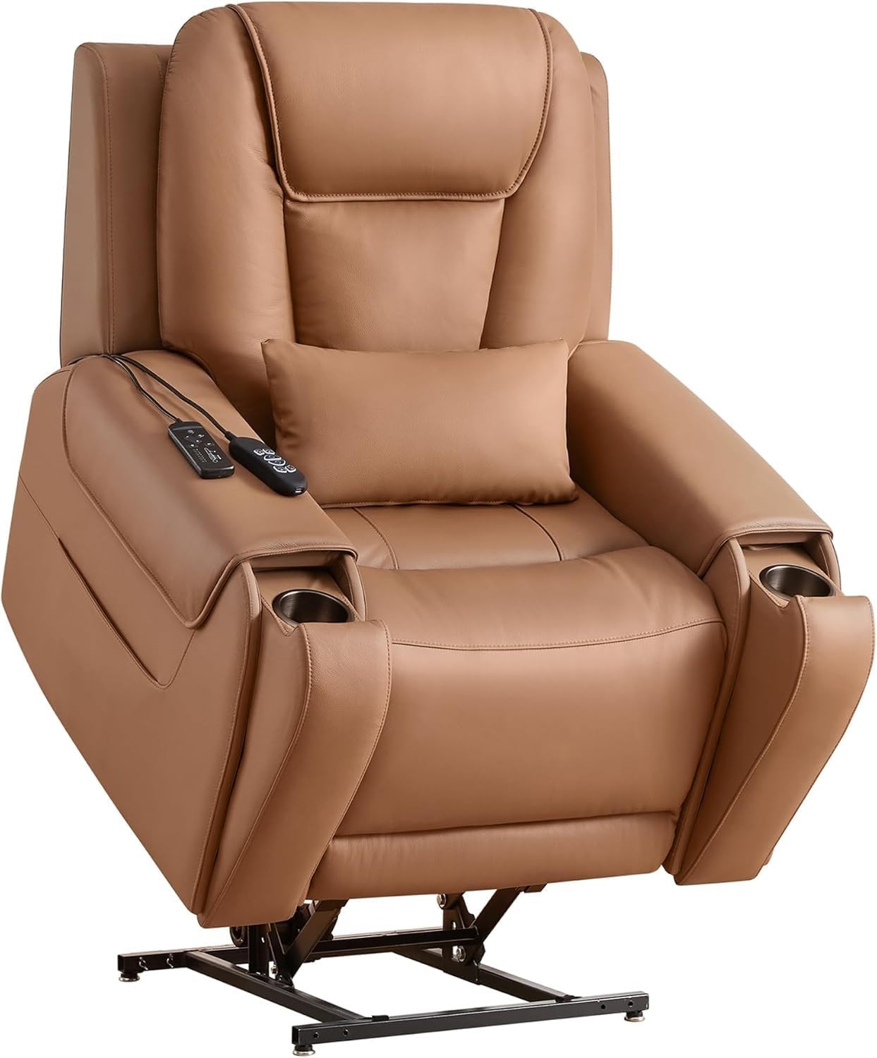 Electric Recliners Chair Elderly & Adult Ergonomic Power Lift Recliner Chair, with Massage and Heat, Sofa with Cup Holders, USB Ports, Infinite Position, Triple Motor, Saddle