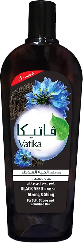 Vatika Blackseed Hair Oil (180mL) | Multivitamin Enriched | Improves Scalp Health & Reduces Dandruff | Promotes Hair Growth | Moisturizes and Nourishes Hair