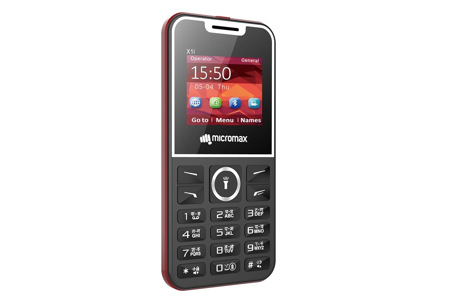 Micromax All-New X1i Smart Dual Sim Keypad Phone | Big 2.4″ Display |Type C USB Port | Bright Torch| Wireless FM | Auto Call Recording | Black Red|