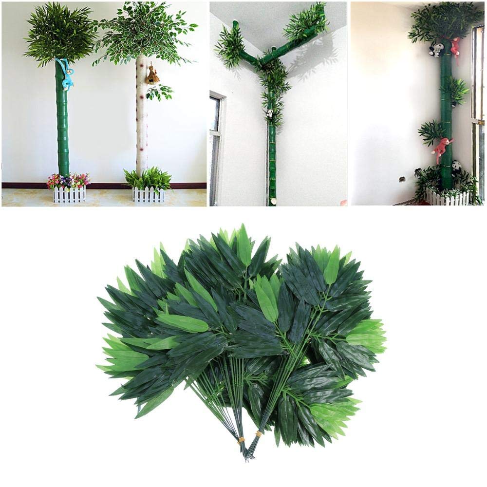 Amazon｜人工観葉植物 笹竹 竹の葉 Ucasecover 人工葉 人工竹 七夕飾り