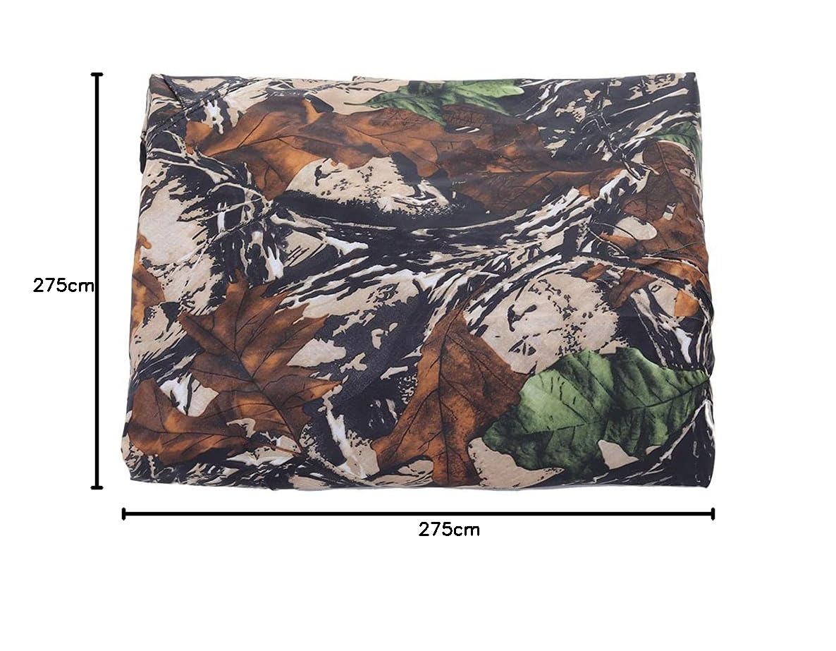 Tenda da Campeggio Tarp 9x9 Ft Portatile Impermeabile Leggero Amaca Tenda Tarp Riparo Tenda da Campeggio Tarp per Zaino in Spalla All'aperto Escursionismo, Mimetico