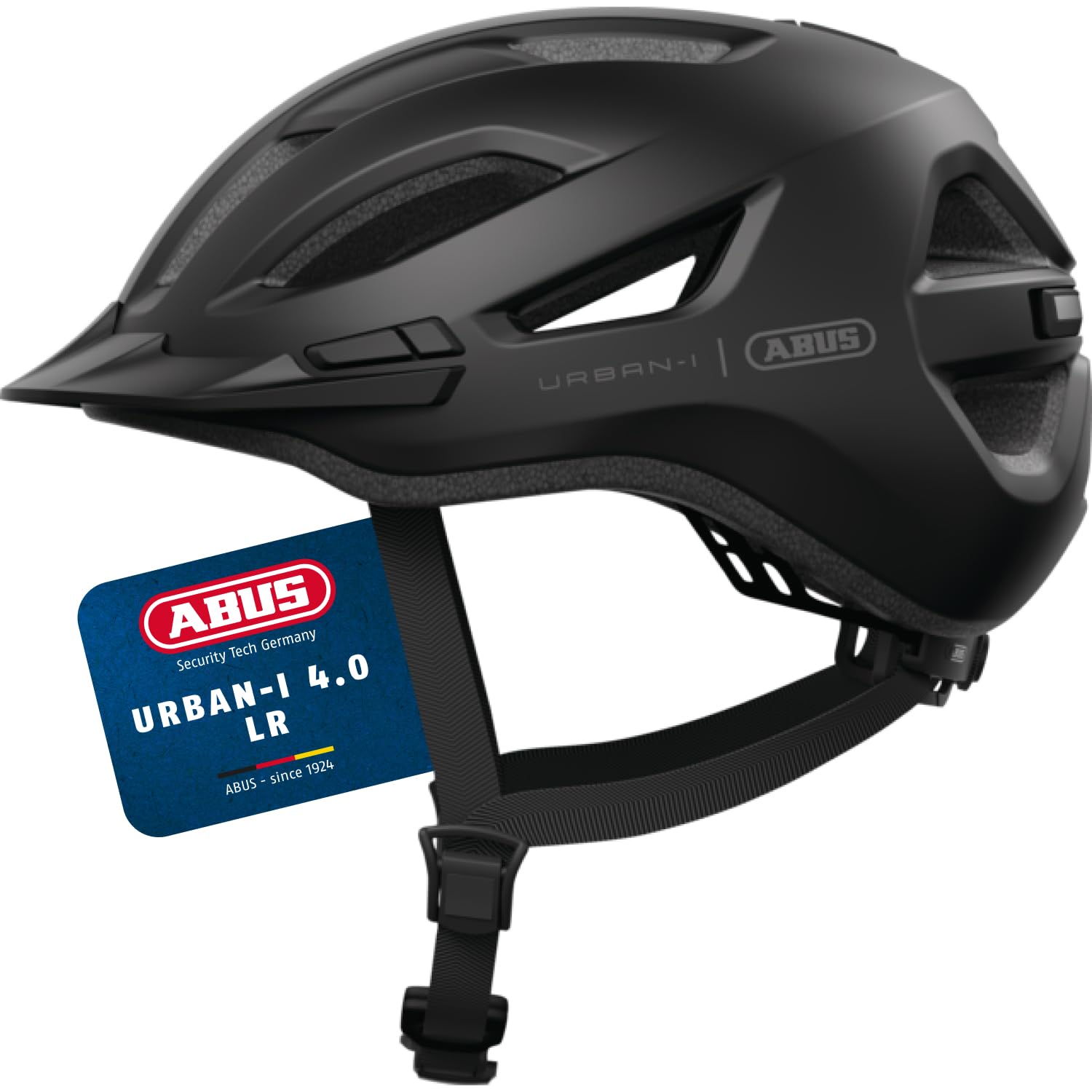 ABUS Stadthelm Urban-I 4.0 LR Casque de vélo avec Ouverture Tresse, visière, Fermeture magnétique – Light Ready pour éclairage arrière – pour Adolescents, Femmes et Hommes