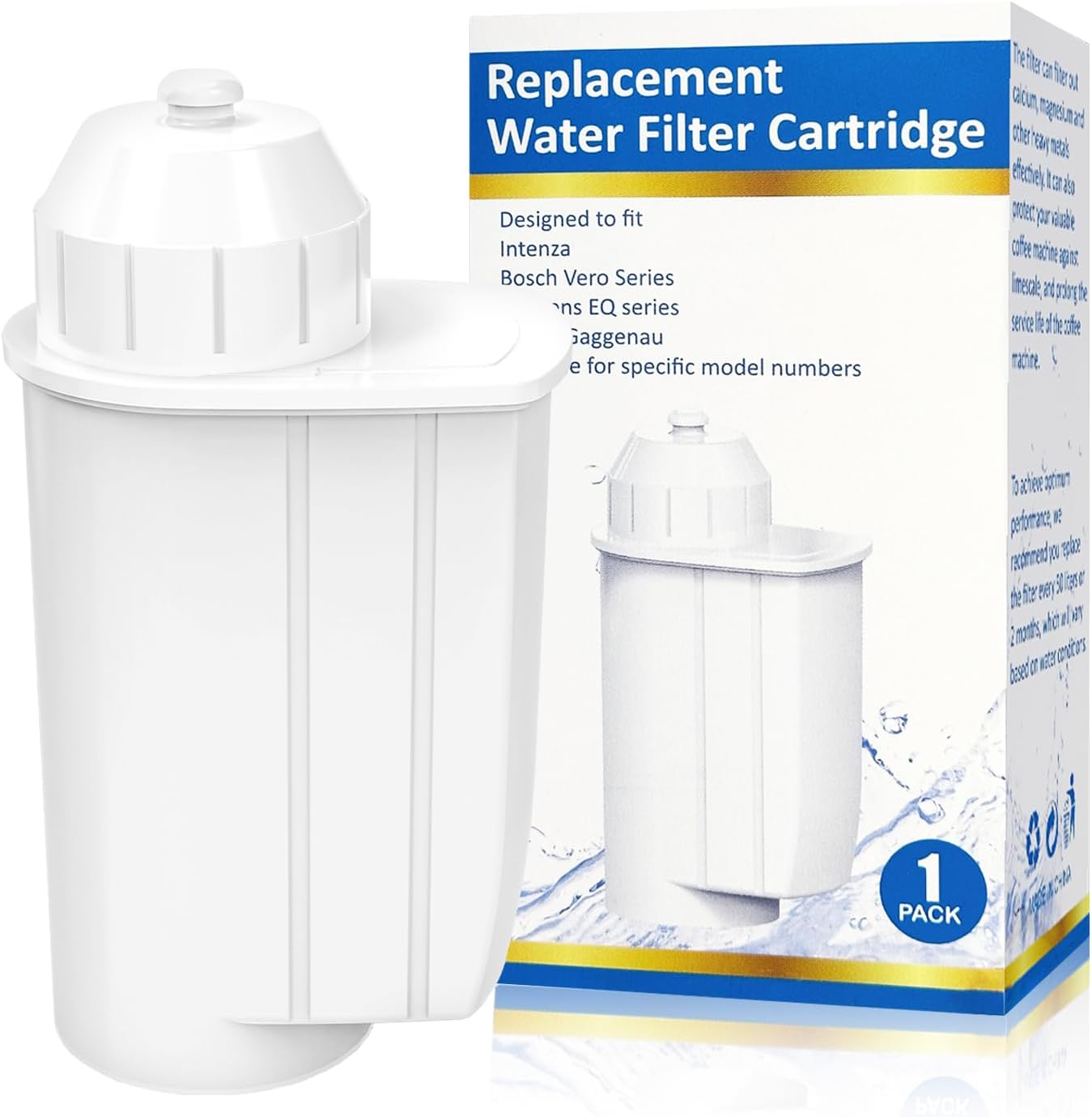 2x Filtro Acqua Adatto Per Siemens EQ3 EQ5 EQ6 EQ8 EQ9 Bosch Vero - Foto 2