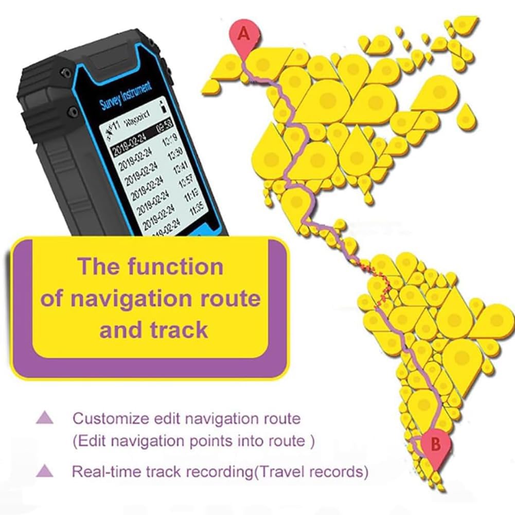 Herramienta de medición de tierra GPS de mano con batería recargable para topografía de montaña, bosque y tierras agrícolas