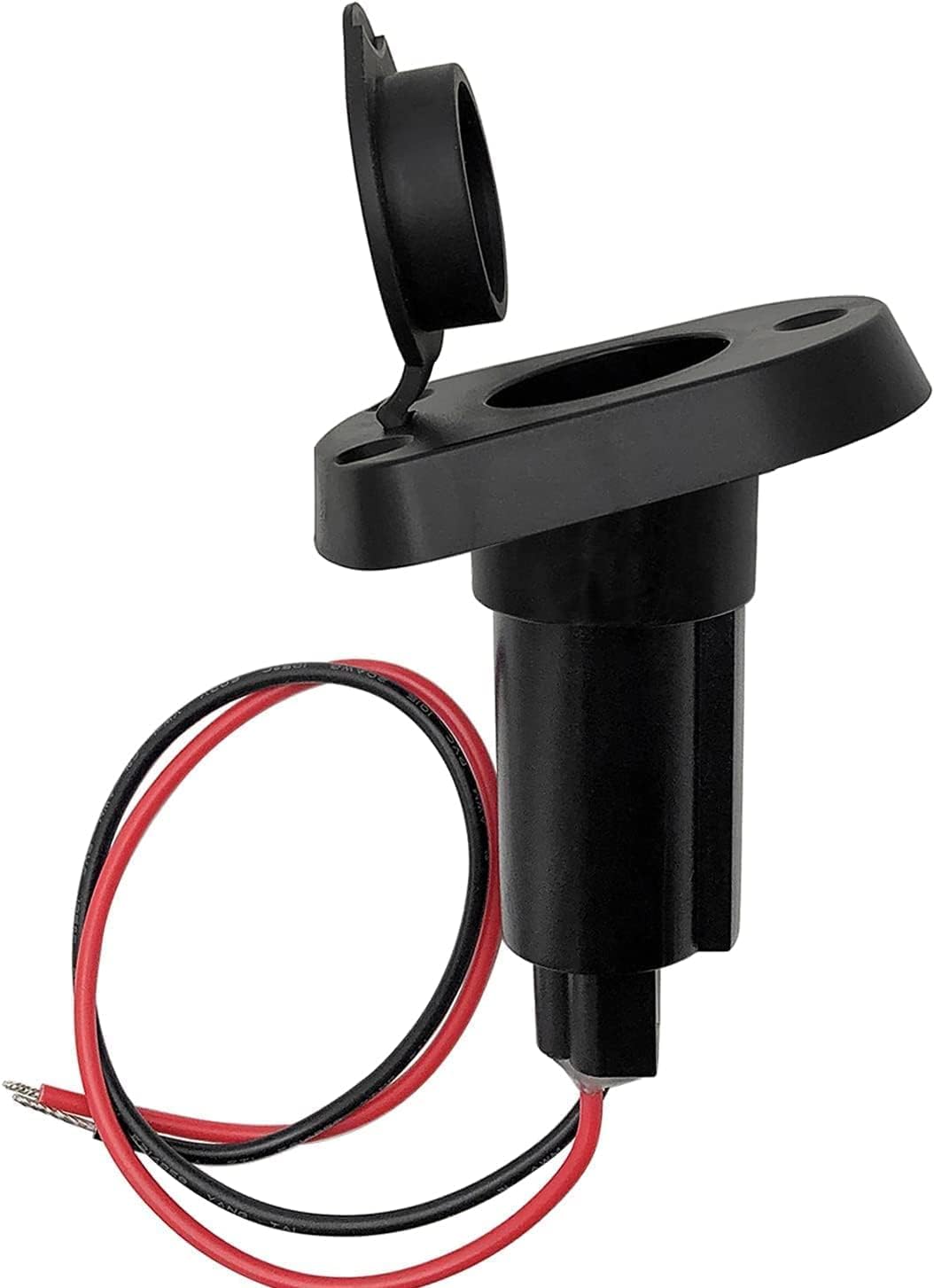 Young Marine All-Around LED Navigation Light with 2-Pin Standard Pole, 24" with Base (With Flag)