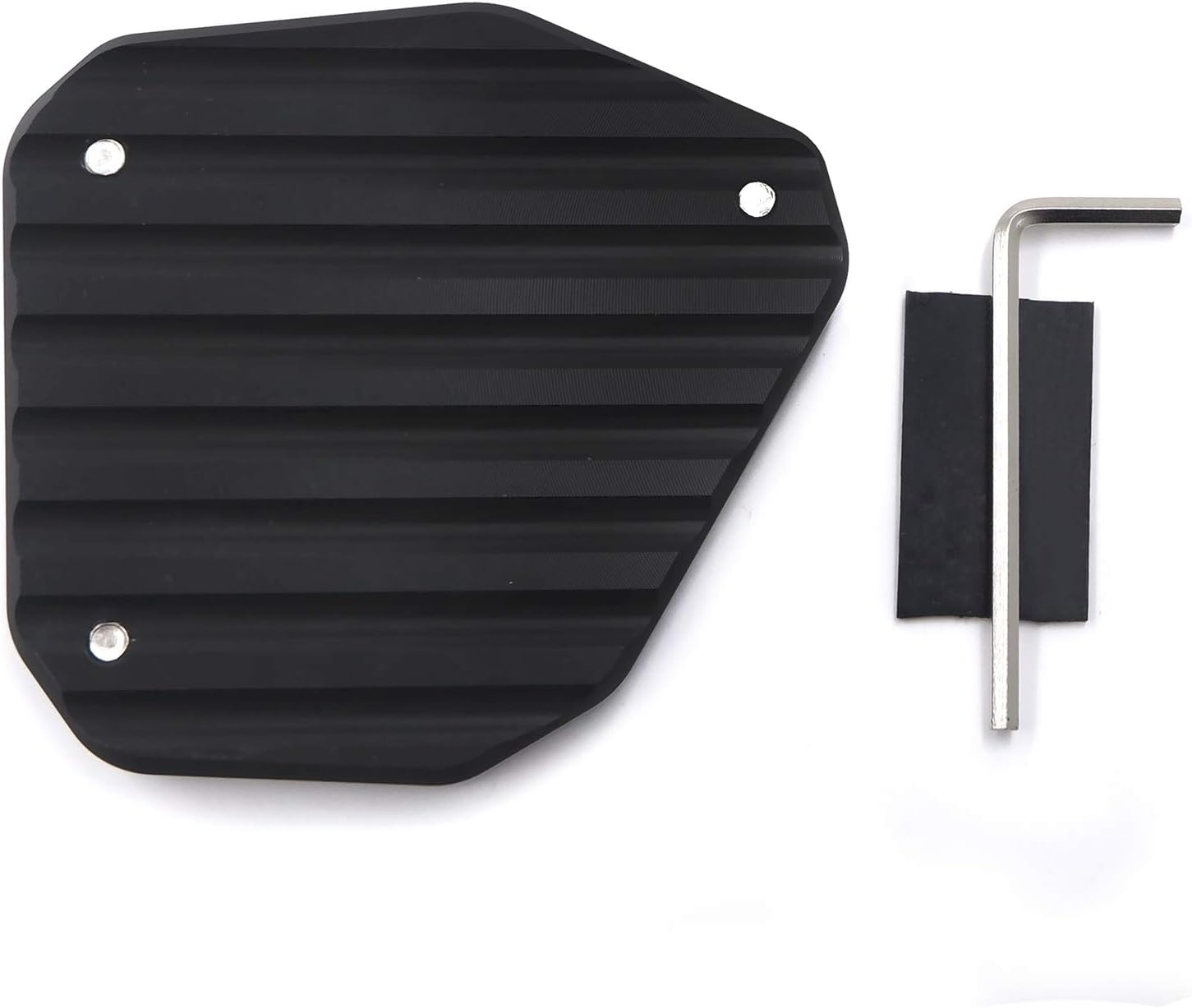 SMT- CNC Side Stand Pad Kickstand Extension Extender Plate Compatible with Kawasaki Klr 650 2008-2019 [P/N: GZSP-JD-029]