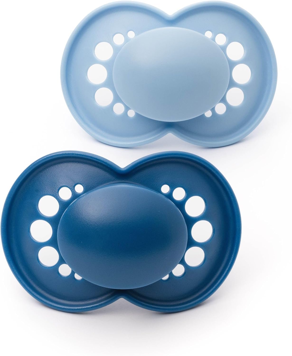 MAM Original Dummies, 6-18M, 2 Pack, Orthodontic Design, Blue