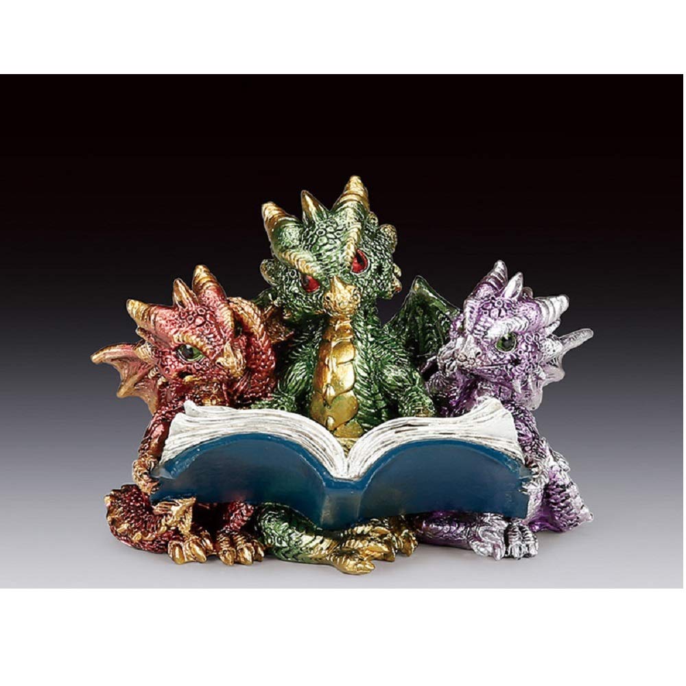 Everspring Import Company3 Reading Dragons Figurine