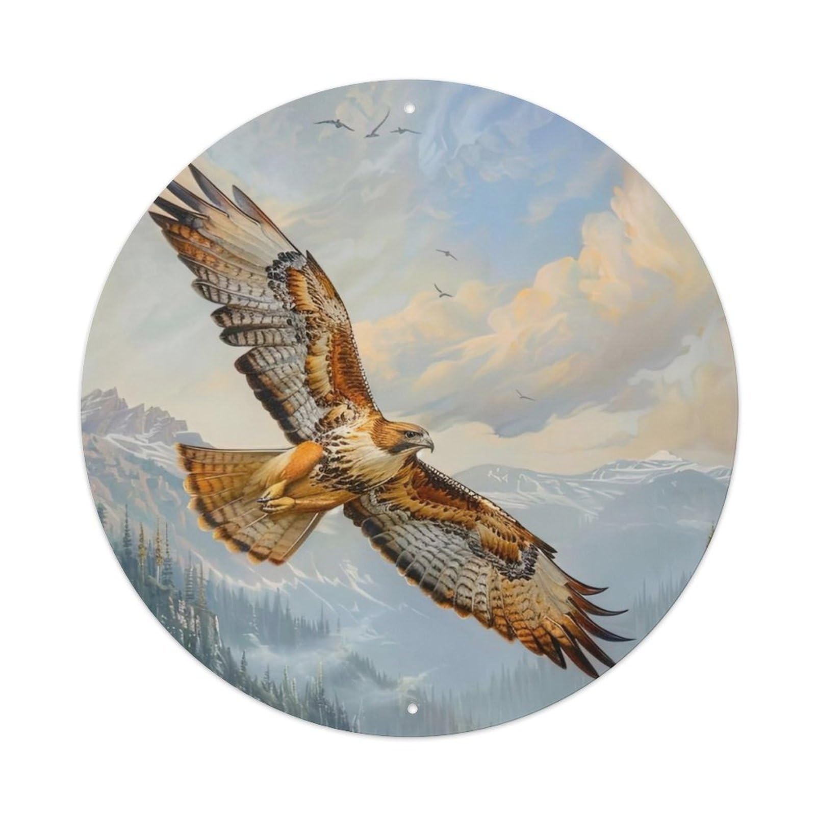 Animal Artwork The Flying Eagle Metal Tin Sign