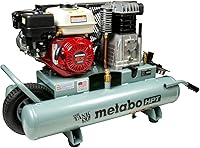 Metabo HPT THE TANK XL 9-Gallon Gas Wheelbarrow Air Compressor, Honda GX200 Engine, Powers 5 Nailers, Assembled USA - EC2610EA