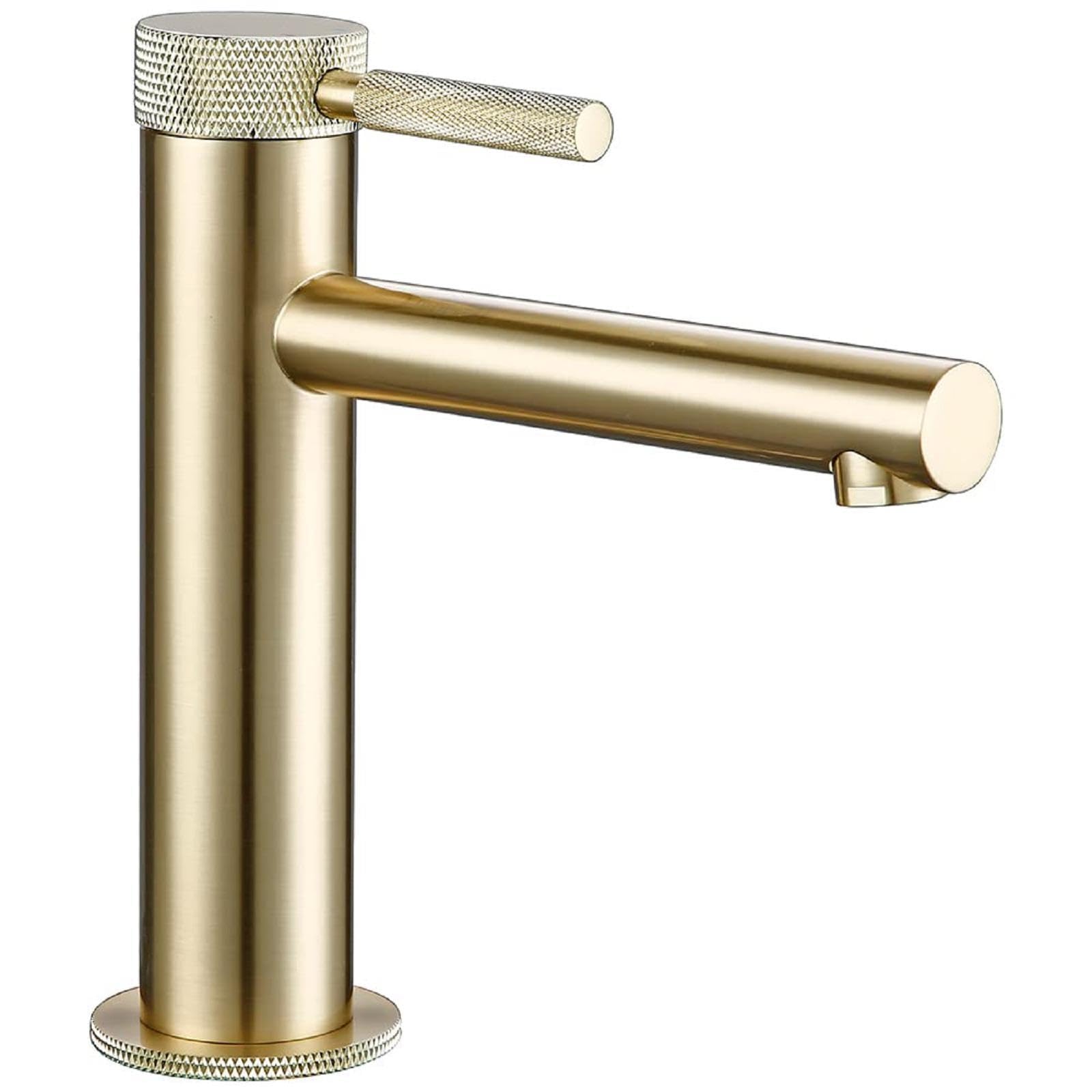 Robinet de salle de bain haut en chrome poli au design moderne et luxueux