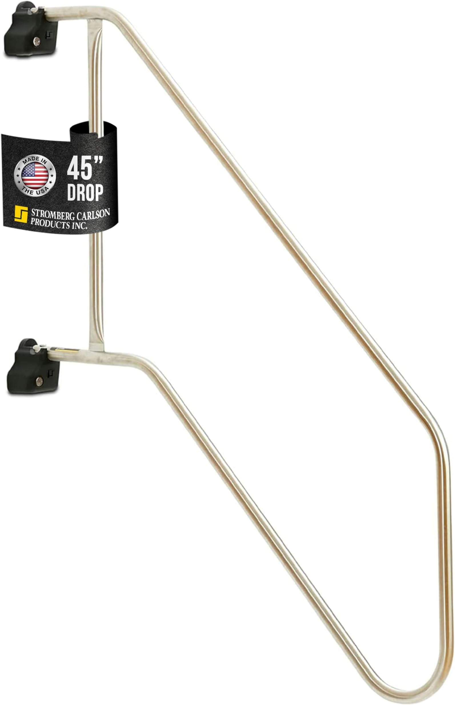 Stromberg Carlson AC-544L Locking Commercial Rail - Mobile Equipment Support - RV Camping Accessories and Travel Trailer Accessories for Step Ladder- 200 lbs Capacity - 36.5" Extension, 45" Height
