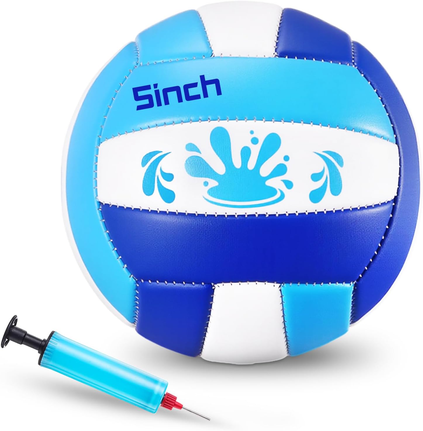Leitee Balón de voleibol impermeable de 58.5 pulgadas para piscina, voleibol acuático, con cubierta suave y bomba para adolescentes, adultos,