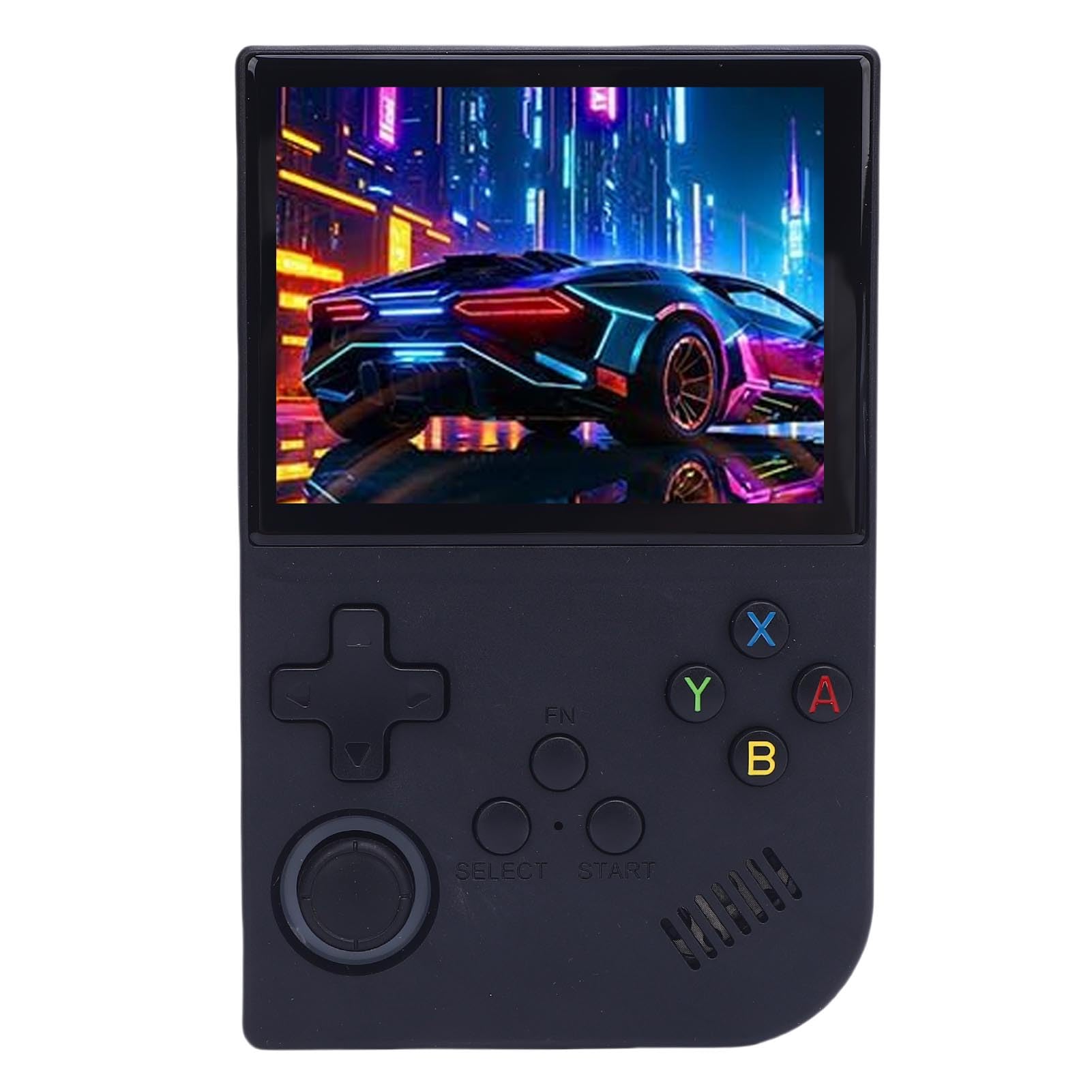 Hamwesh Console di Gioco Portatile, 3,5 Pollici 640x480 RK3326 , Emulatore Portatile retrò, Console di Gioco con Batteria da 3500 MAh, 8 Ore di Riproduzione, 30 Emulatori per Casa o Viaggio (128G)