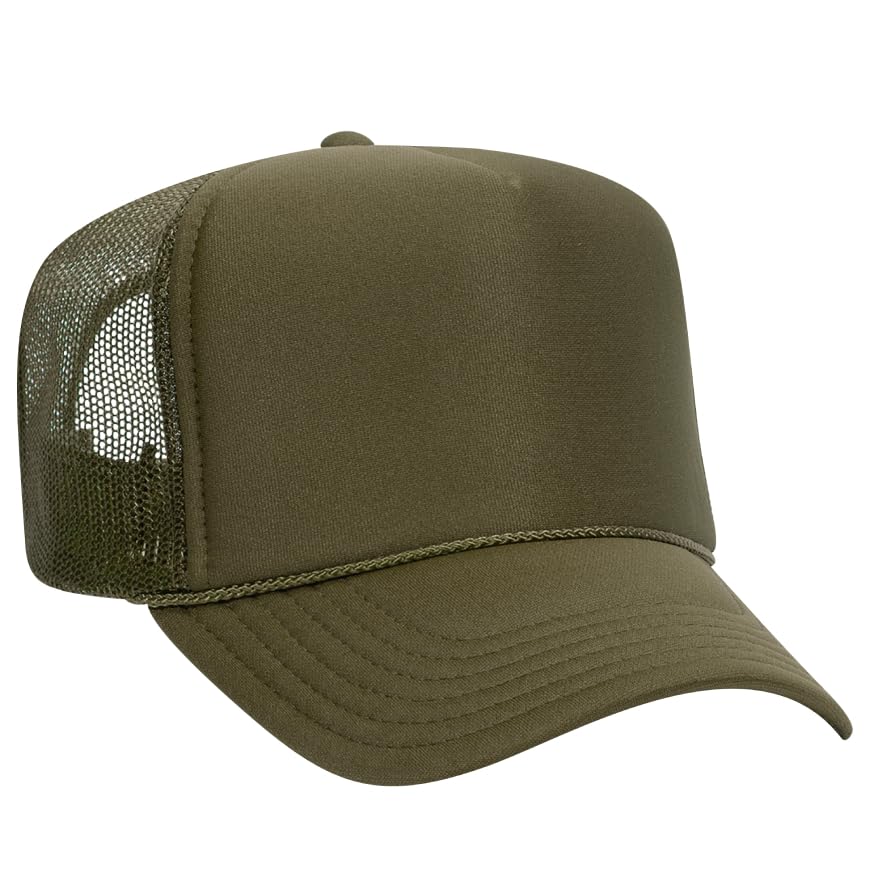 Image of Otto Cap 5-Panel High Crown Mesh Back Trucker Hat