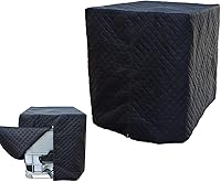 Vista 2 de Cubierta profesional IBC de 275 galones (1000 L), cubierta protectora para tanque de agua IBC Ton Barrel para exteriores, con muebles de jardín al