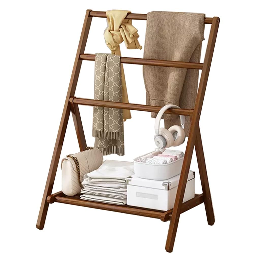Support à vêtements en bois éco pour une chambre saine et sereine