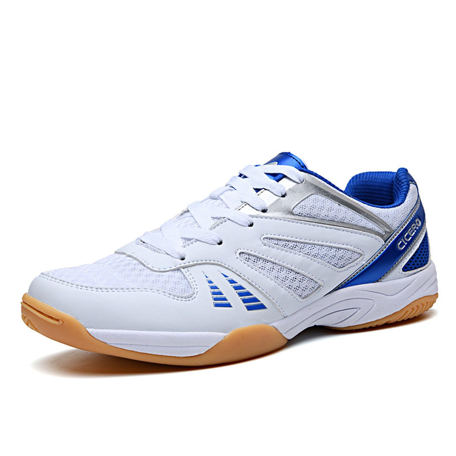 Chaussures de Tennis Homme, Sneaker de Volleyball Confortable, Chaussure Badminton Respirant Mesh Léger Antidérapant