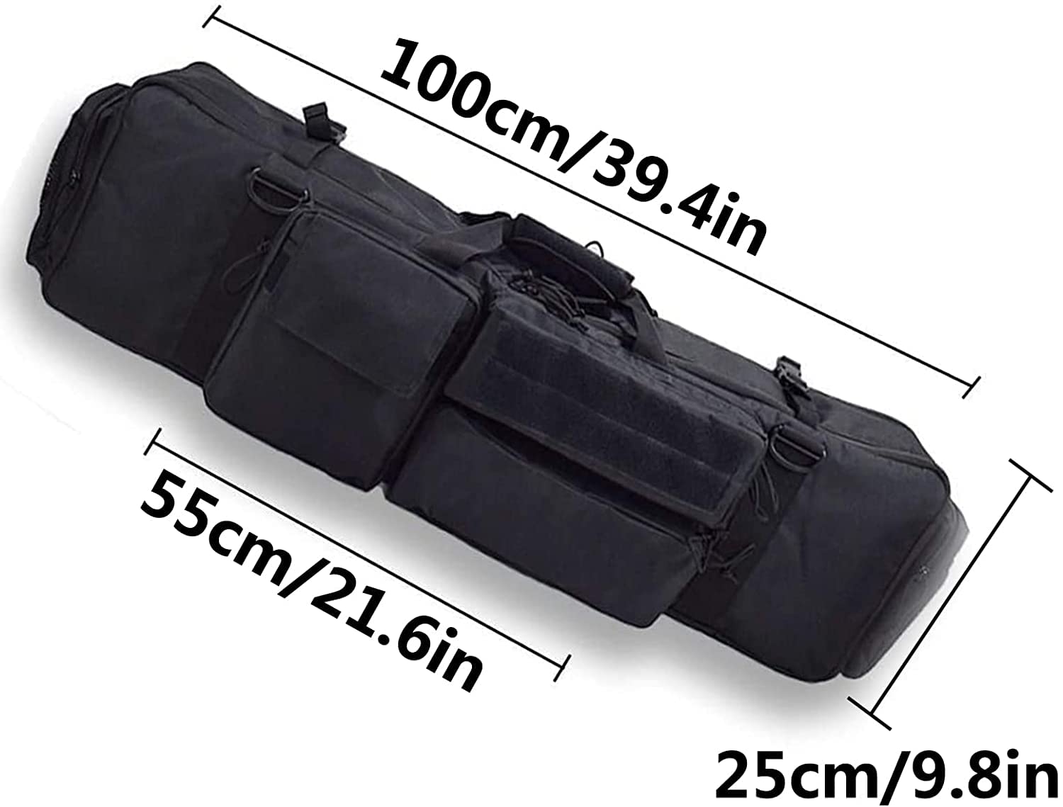 Futerały na karabiny Miękkie futerały na karabiny Taktyczne podwójne długie miękkie etui na karabin Torba na ramię do noszenia karabinu Polowanie Strzelanie Airsoft Karabin Torba d