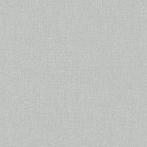 Boutique Grey Chenille Textured Plain Wallpaper