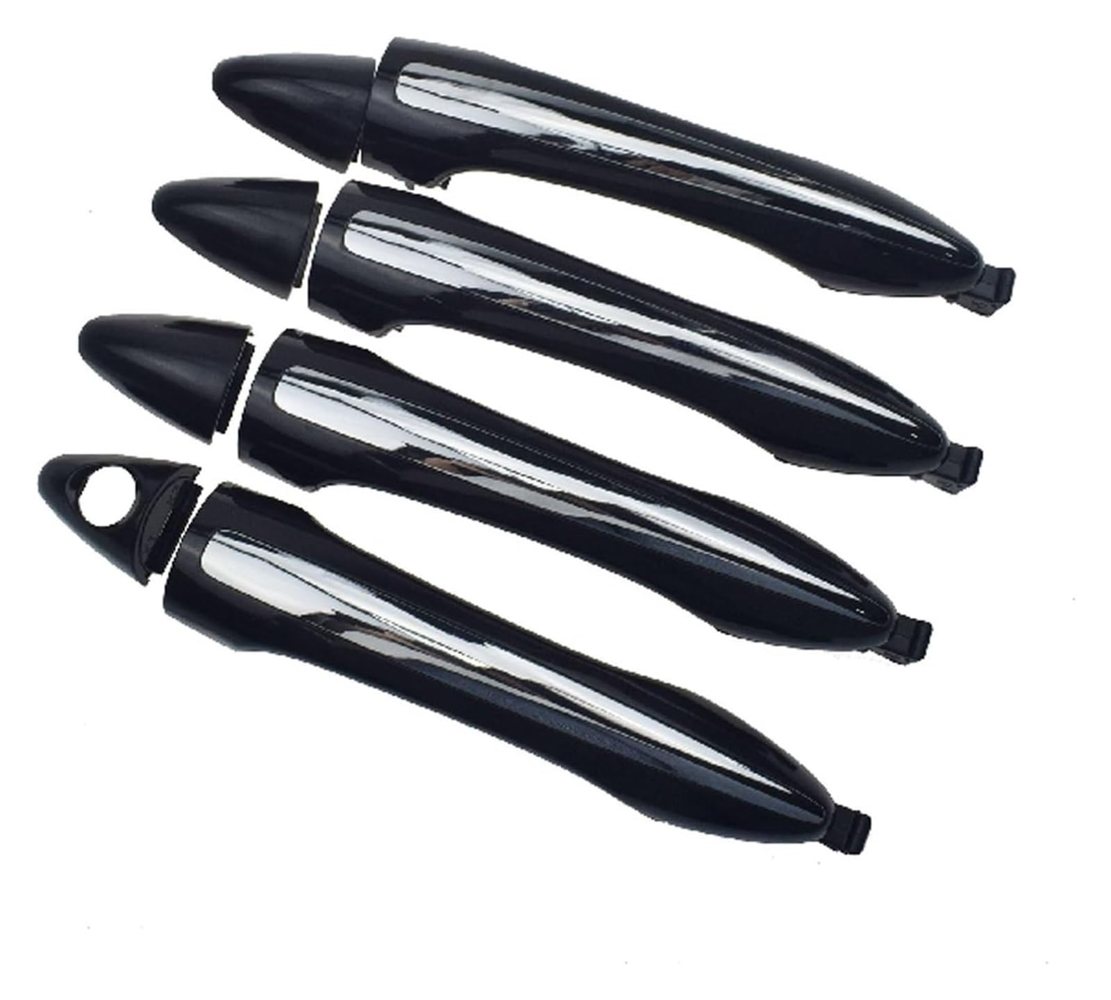 Qwqthgs 1 Set Carbon Pattern Car Exterior Door Handle Cap For Kia For Forte For Cerato 2014 2018 82651A7020 82651A7021 4Pcs Exterior Outside Door Handle Set Chrome
