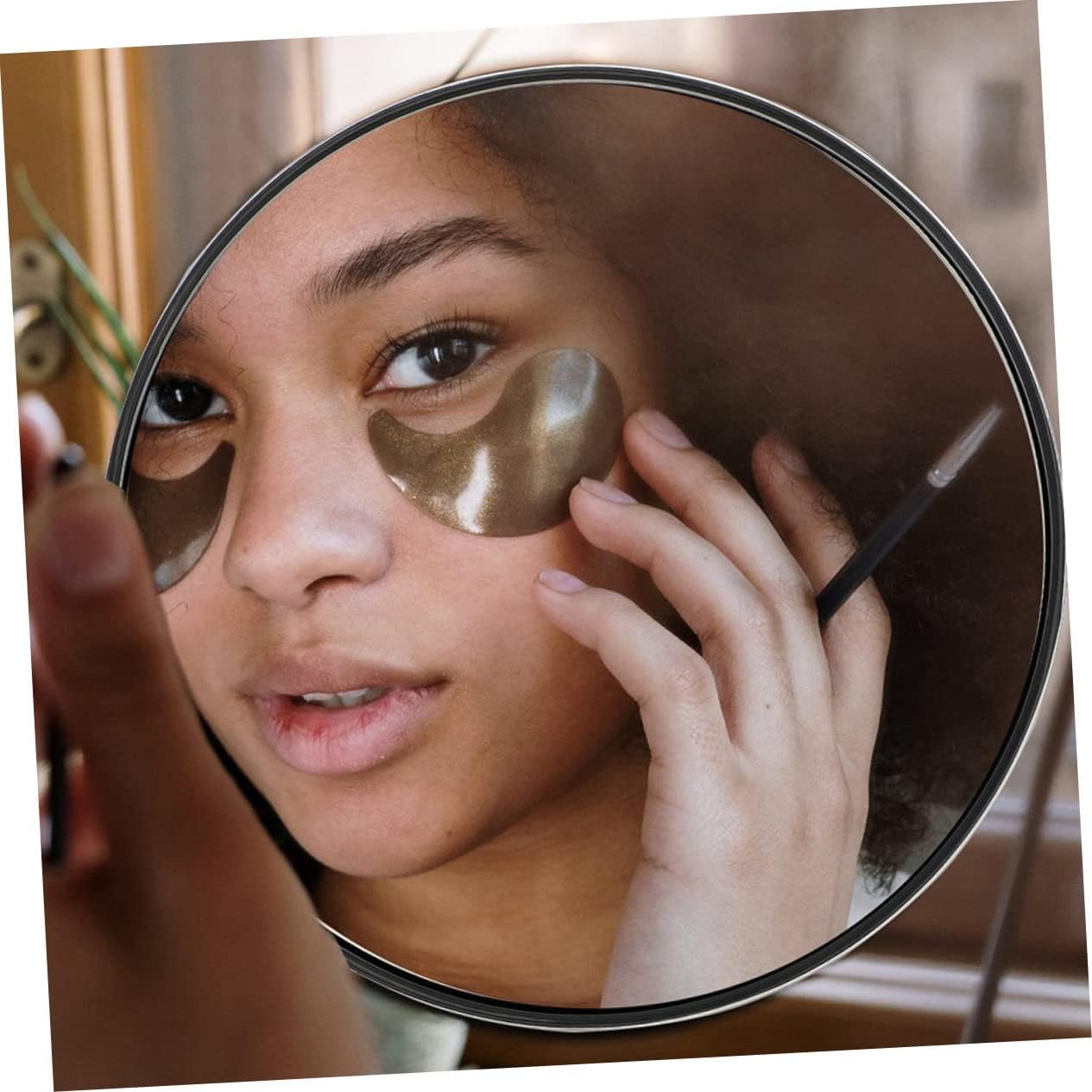 2Pcs Magnifying Makeup Mirror with Suction Cup Convenient Vanity Mirror for Detailed Makeup Application for Home and Travel Use