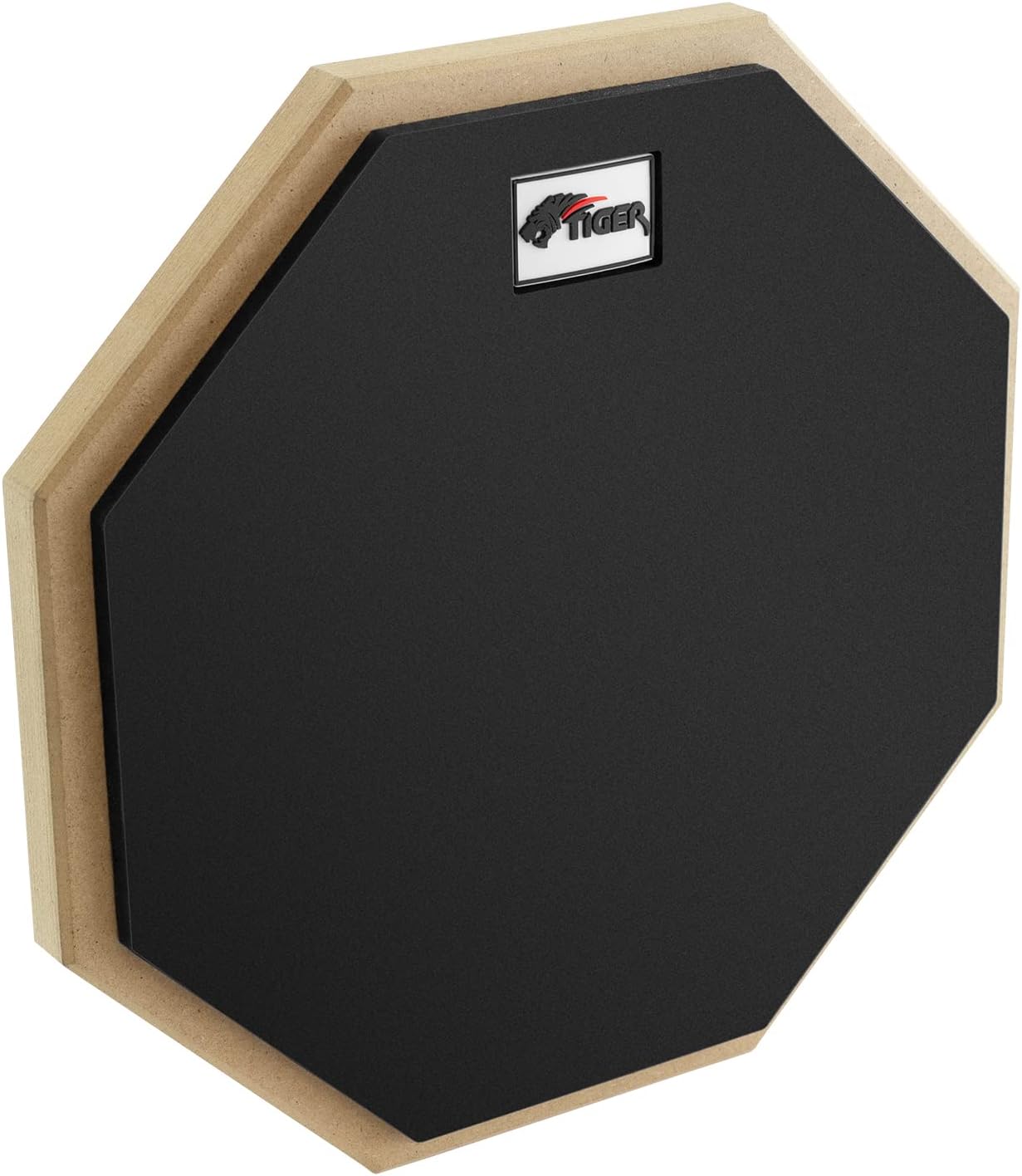 TIGER TDA4-10 10" Drum Practice Pad with Carry Bag - Desktop or Stand Mountable Black