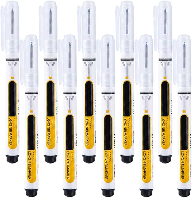 10 Pcs Precision Tip Quick-Dry Oil-Based Marker