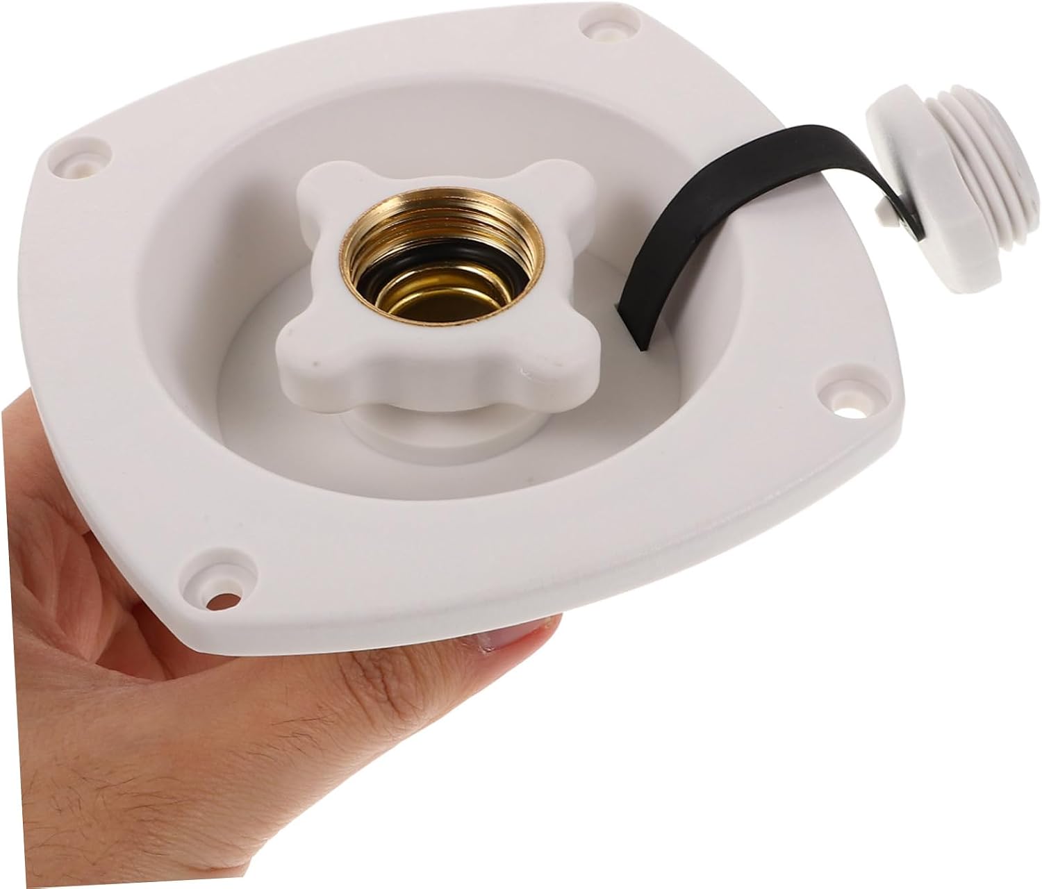 Rv Water Inlet Adapter with Rotating Cap Essential Rv Accessory for Easy Water Filling Versatile Inlet Valve for Multiple Applications and Upgrades