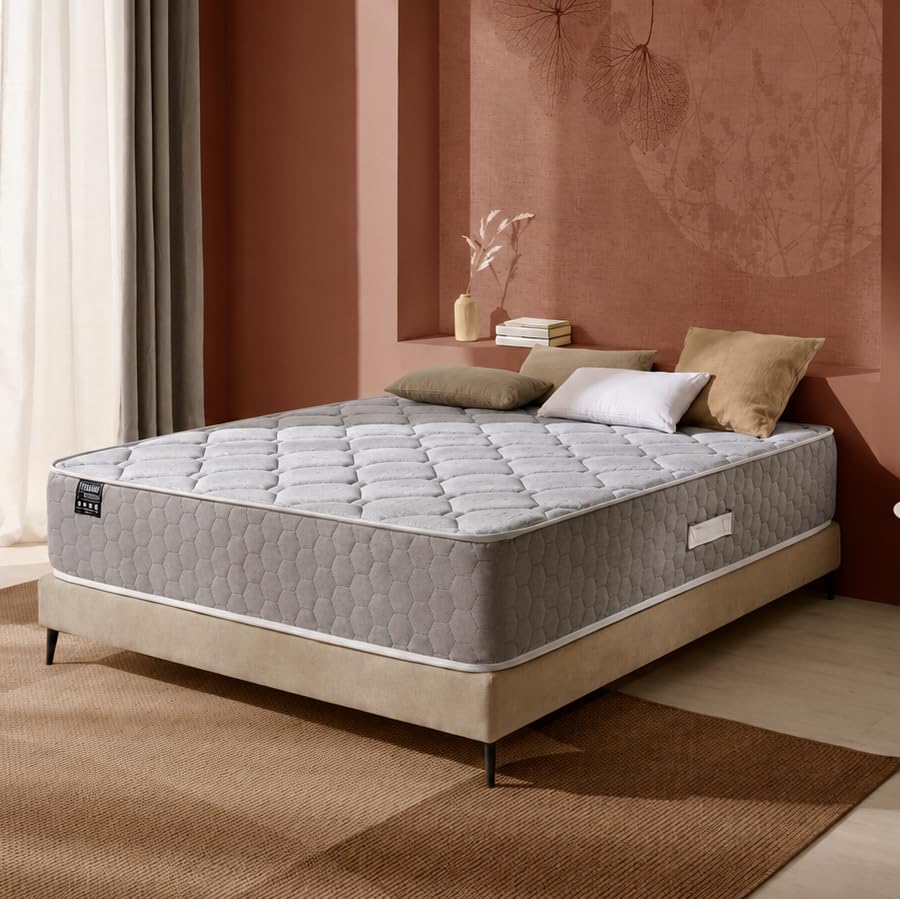 T-ORMU Colchones 135x190 Viscoelástico Premium Firme - Colchón 135x190 – Altura ± 27 cm – Colchon Viscoelastico 135 x 190 de Firmeza Alta Cómoda - Matrimonio Adulto Transpirable Ergonómico