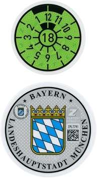Munich 2018 Rear Novelty Sticker Set
