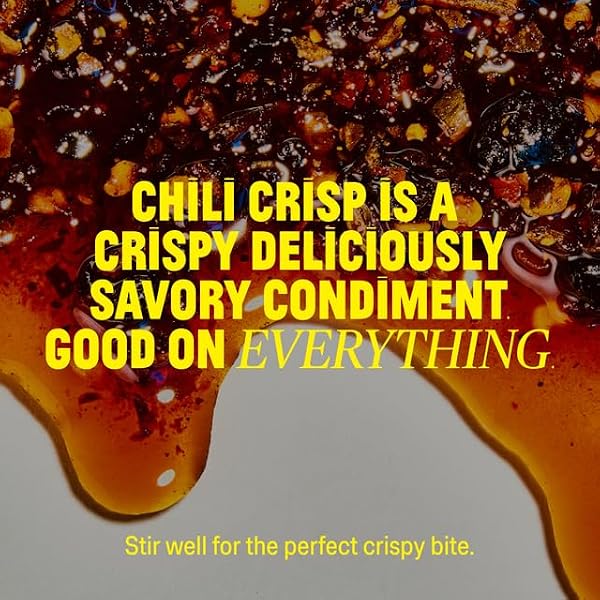 FLYBYJING Mild Crunchy Sichuan Chili Crisp: Savory, Vegan, Nut-Free, Zero Heat All Flavor Premium Chili Crunch - Good on Noodles, Proteins, Veggies and Everything, 6oz (Pack of 1) - 1