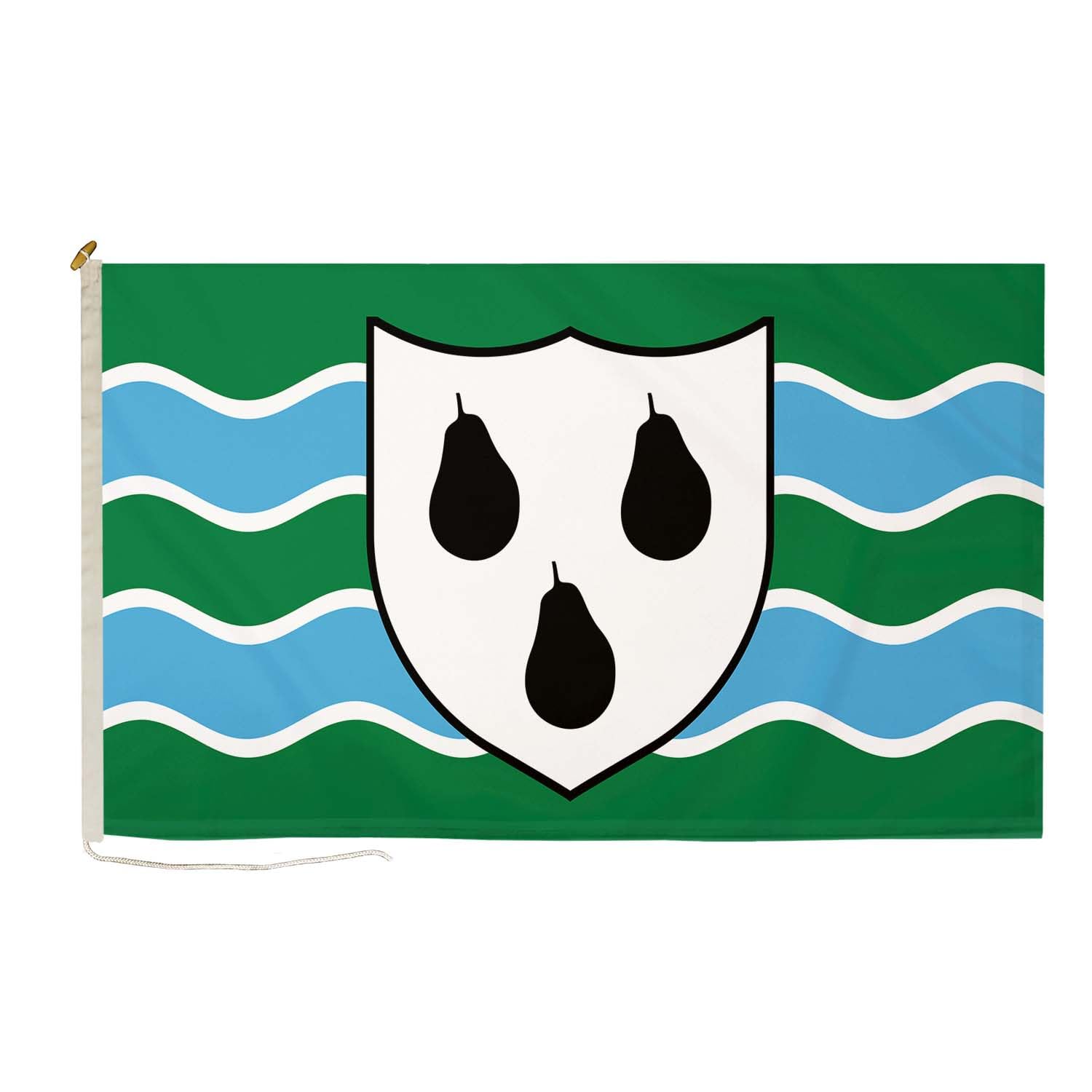 Worcestershire (New) DuraFlag Rope and Toggled 5ft x 3ft Premium Quality Flag 150cm x 90cm, Worcestershire New