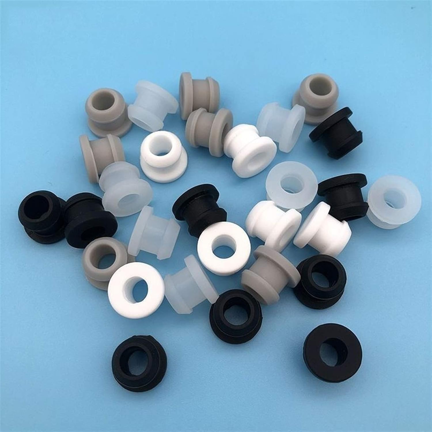 Arandela de goma, sello de goma, arandela de sellado de junta tórica, juntas tóricas de goma, arandela sellada con agua, con orificio, tubo de goma de silicona, ojal de PVC de 9 mm a 11 mm, goma (Col