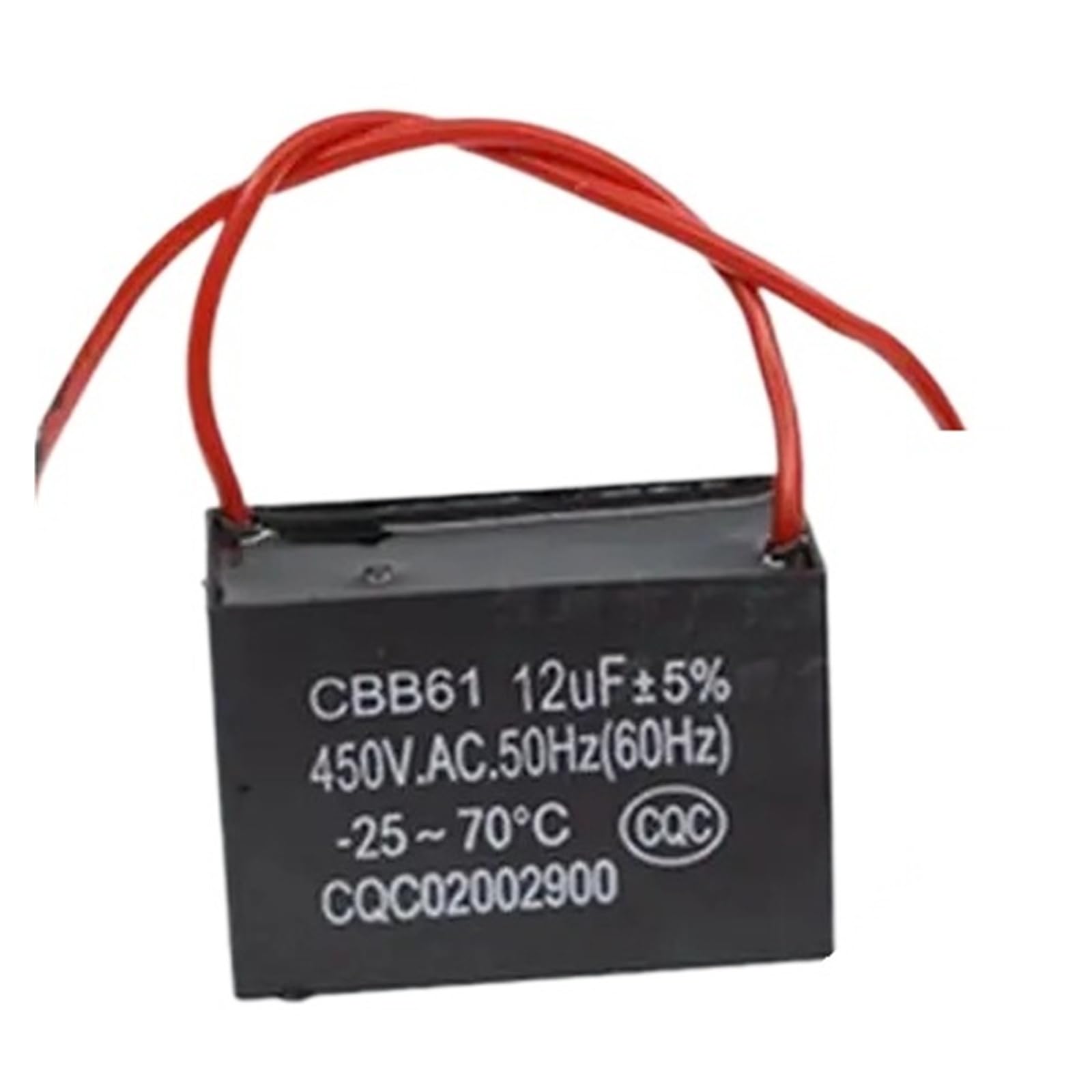 Condensateur de démarrage CBB61 12uF 450V pour ventilateur de plafond