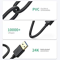 Vista 6 de VCZHS Tech Cable USB a USB de 3 pies – Cable USB 3.0 macho a macho USB 3.0 A a A para cajas de disco duro, reproductor de DVD, enfriador de laptop