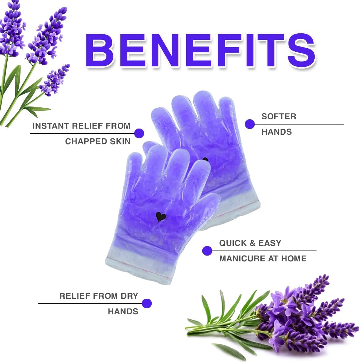 Paraffin Hand Treatment Gloves, 192 Pairs – Lavender Scent Heated Wax Gloves for Hands, Deep Moisturizing Therapy for Dry Cracked Skin, Home & Salon Spa Use